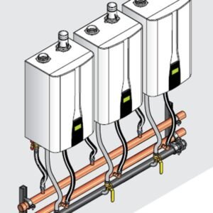 Navien OEM 30019041A Ready-Link Manifold - 3 Side-By-Side