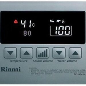 Rinnai OEM BC-100V-1S Bath Controller Silver Compatible with Rinnai Tankless & Heaters