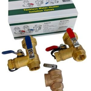 Navien OEM Contractors Edge TVK15PR 3/4 inch Tankless Water Heater Valve Kit